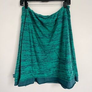 Prana Teal A-Line Mini Skirt Size L